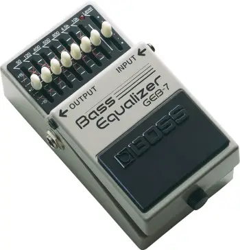 boss GEB-7 EQ pedal for bass